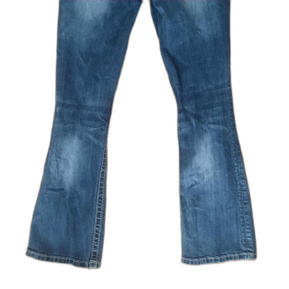 Miss Me Standard Bootcut Jeans Embellished Busted Knee Size 26 - Picture 6 of 8